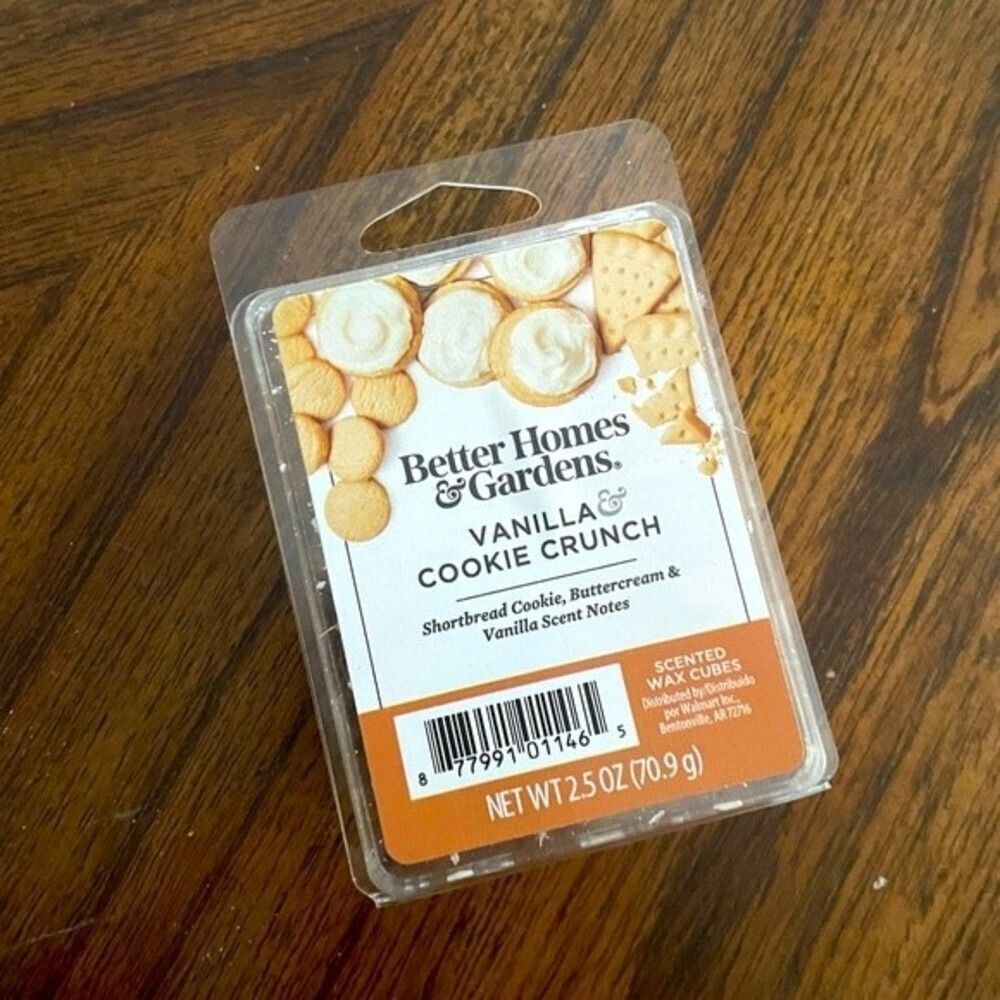Better home and garden candle warmer blocks vanilla and cookie crunch